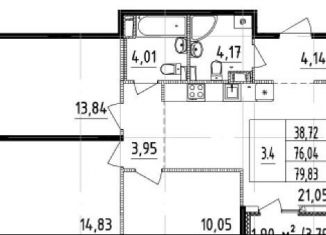 Продается 3-ком. квартира, 65 м2, Санкт-Петербург, муниципальный округ Ивановский, проспект Обуховской Обороны