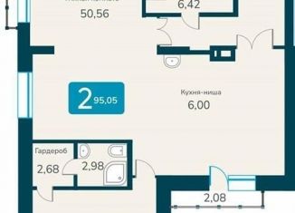 Продается 2-ком. квартира, 95 м2, Новосибирск, площадь Ленина, Центральный район