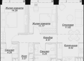 Продам 2-комнатную квартиру, 64.6 м2, Москва, метро Марьина Роща, 4-я улица Марьиной Рощи, 12к2