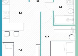 1-ком. квартира на продажу, 33.9 м2, Москва, Окская улица, 7А, ЖК Баланс