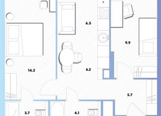 Продаю двухкомнатную квартиру, 49.9 м2, Москва, Окская улица, 7А, метро Окская