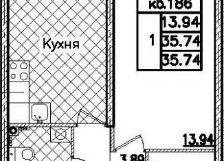 Продам 1-ком. квартиру, 36 м2, Санкт-Петербург, Кантемировская улица, 25, Кантемировская улица