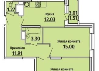 Двухкомнатная квартира в аренду, 65.4 м2, Чебоксары, улица Энергетиков, 19к1, Калининский район
