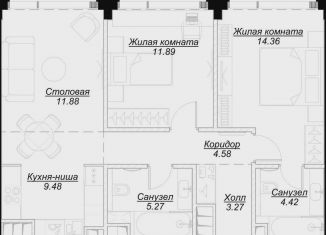 Продажа 2-комнатной квартиры, 65 м2, Москва, метро Марьина Роща, 4-я улица Марьиной Рощи, 12к2