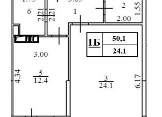 Продам 1-комнатную квартиру, 49.6 м2, Химки, улица Академика Грушина, 10, ЖК Аврора