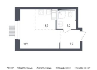 Продаю квартиру студию, 21.9 м2, Мытищи, жилой комплекс Мытищи Парк, к4, ЖК Мытищи Парк