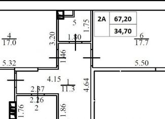 Продам 2-ком. квартиру, 65.8 м2, Химки, улица Академика Грушина, 10, ЖК Аврора