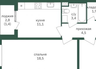 Продается 1-ком. квартира, 40.8 м2, Москва, район Чертаново Южное