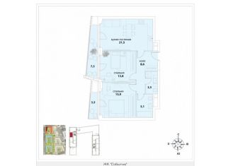 Продается 2-комнатная квартира, 71.6 м2, Москва, улица Лобачевского, 120к3, улица Лобачевского