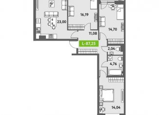 Продается 4-комнатная квартира, 87 м2, Санкт-Петербург, муниципальный округ Звёздное