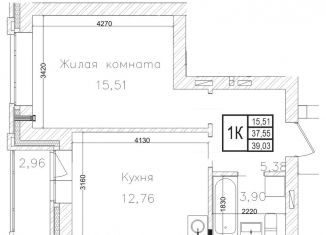Продаю 1-комнатную квартиру, 37.5 м2, Новосибирск, метро Площадь Гарина-Михайловского