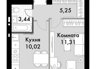 Продаю однокомнатную квартиру, 30 м2, Апрелевка, ЖК Парк Апрель, улица Парк Апрель, 43