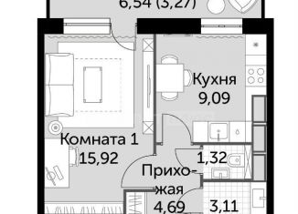 Продам 1-комнатную квартиру, 37.5 м2, Калуга, Солнечный бульвар, 18