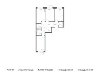 Продам трехкомнатную квартиру, 78.6 м2, посёлок Жилино-1, ЖК Егорово Парк, жилой комплекс Егорово Парк, к3.1