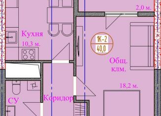 Продается 1-ком. квартира, 42 м2, Грозный, улица Нурсултана Абишевича Назарбаева, 3Б, Шейх-Мансуровский район