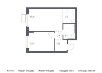 Продажа однокомнатной квартиры, 40.8 м2, посёлок Жилино-1, жилой комплекс Егорово Парк, к3.1