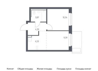 Продается однокомнатная квартира, 34.6 м2, посёлок Жилино-1, жилой комплекс Егорово Парк, к3.1, ЖК Егорово Парк