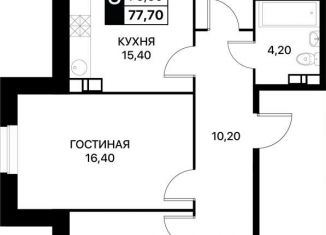 3-ком. квартира на продажу, 77.7 м2, Ростовская область