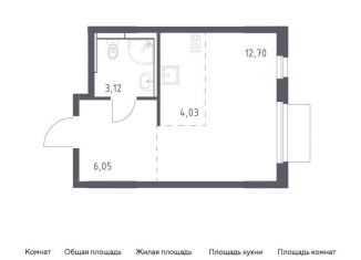 Продаю квартиру студию, 25.9 м2, Московская область, жилой комплекс Мытищи Парк, к5