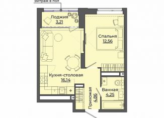 Продаю 1-комнатную квартиру, 41 м2, Екатеринбург, метро Динамо, улица Блюхера, 26