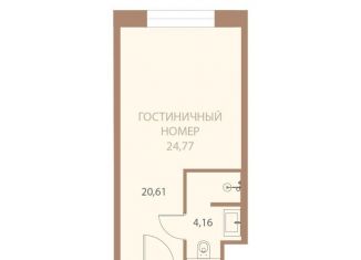 Однокомнатная квартира на продажу, 24.8 м2, Липецк