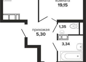 Продаю двухкомнатную квартиру, 55.3 м2, Краснодар, Российская улица, 257/7лит1