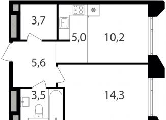 Продам 1-комнатную квартиру, 42.3 м2, Москва, Савёловский район, жилой комплекс Петровский Парк 2, к1