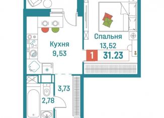 Продается однокомнатная квартира, 31.2 м2, Ленинградская область
