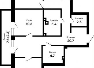Продажа трехкомнатной квартиры, 92.2 м2, Самара