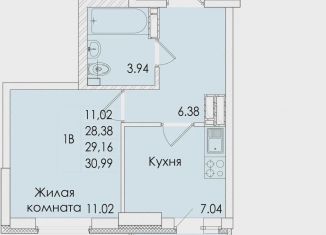Продам однокомнатную квартиру, 31 м2, Ростовская область, проспект Сиверса, 12Д