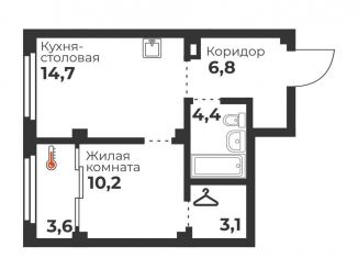 Продам 1-комнатную квартиру, 39.2 м2, Челябинская область