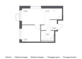 Продажа однокомнатной квартиры, 34.7 м2, деревня Мисайлово