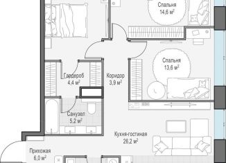 Продается 3-комнатная квартира, 91.6 м2, Москва, ЗАО, проспект Генерала Дорохова, 39к2А
