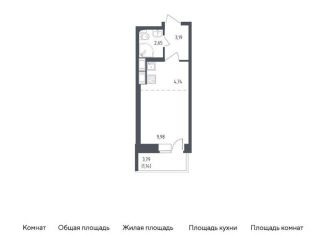 Продам квартиру студию, 21.7 м2, Санкт-Петербург, жилой комплекс Новое Колпино, к36