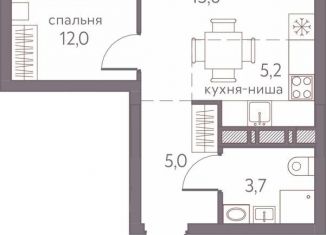 2-ком. квартира на продажу, 41.5 м2, Пермский край