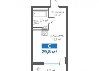 Продажа квартиры студии, 29.8 м2, Тюменская область, Интернациональная улица, 199А