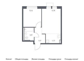 Продается 2-ком. квартира, 38.3 м2, Москва, САО