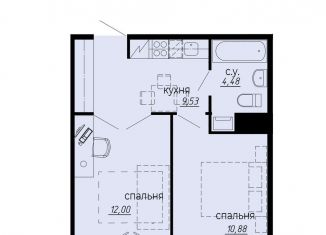 Продается двухкомнатная квартира, 36.9 м2, Санкт-Петербург, метро Политехническая