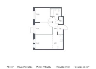 Продам 2-ком. квартиру, 51.9 м2, посёлок Жилино-1, жилой комплекс Егорово Парк, к3.1