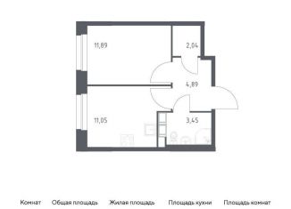 Продается однокомнатная квартира, 33.3 м2, Москва, жилой комплекс Эко Бунино, 13