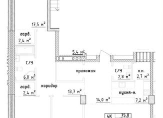 Продаю четырехкомнатную квартиру, 126.2 м2, Самара, Ленинский район, Самарская улица, 220