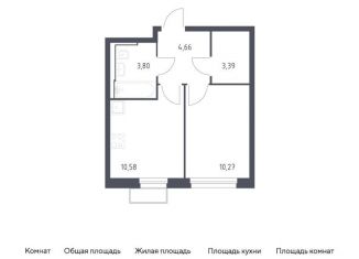 Продажа 1-ком. квартиры, 32.7 м2, Московская область, жилой комплекс Квартал Строгино, к2