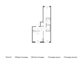 Продажа двухкомнатной квартиры, 61.3 м2, Санкт-Петербург, Советский проспект, 10
