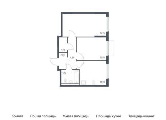 Продается 2-комнатная квартира, 50.8 м2, деревня Мисайлово