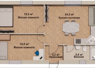 Продажа дома, 66 м2, Челябинская область, микрорайон Петровский-2, 154