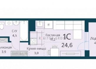 Продажа квартиры студии, 24.9 м2, Новосибирск, Калибровая улица