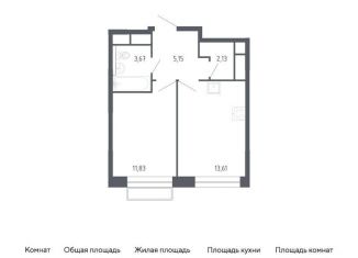 Продается 1-ком. квартира, 36.4 м2, Балашиха, жилой квартал Новоград Павлино, к6