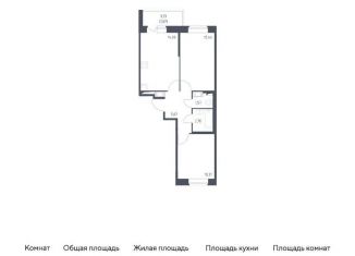 Продам двухкомнатную квартиру, 48.7 м2, Колпино, жилой комплекс Новое Колпино, к39