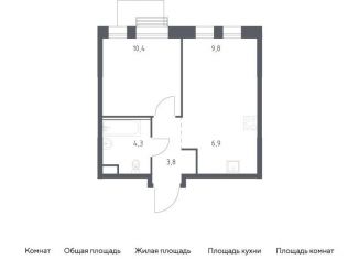 Продажа 1-ком. квартиры, 35.2 м2, Москва, ЮВАО