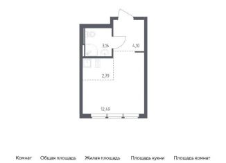 Квартира на продажу студия, 22.5 м2, село Остафьево, жилой комплекс Остафьево, к21